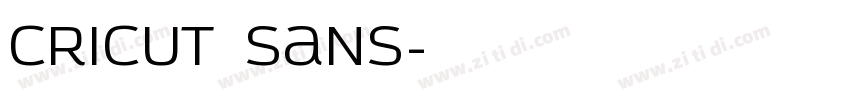 cricut sans字体转换